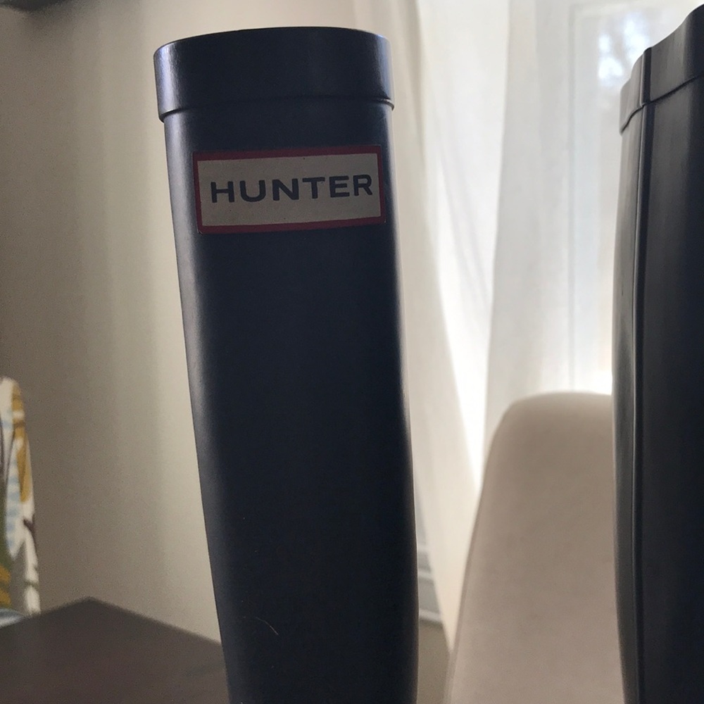 Hunter tall wedge boots